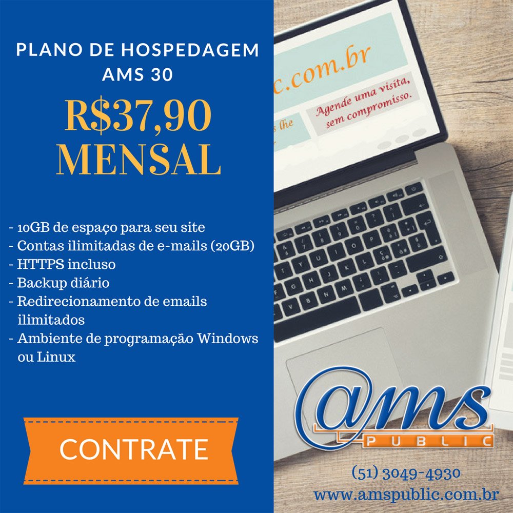 AMS Public - Hospedagem 30gb