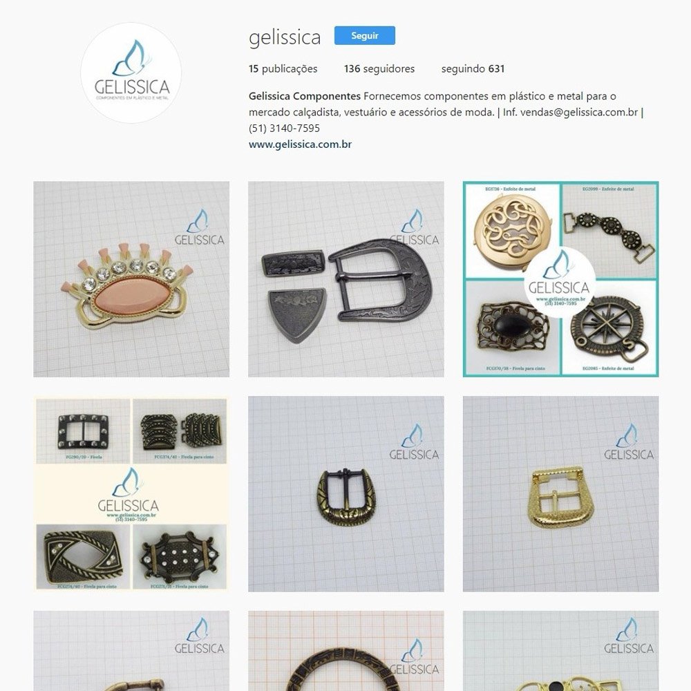 Gelissica Componentes também está no Instagram