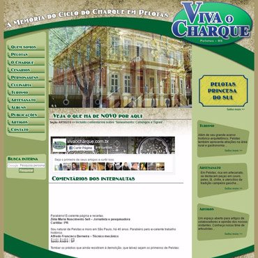Viva o Charque - Site Institucional
